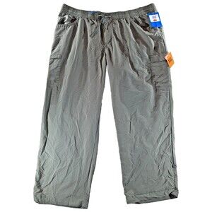 Columbia Pants Womens XXL 2XL Green Nylon Straight Leg Regular Fit Cargo NWT